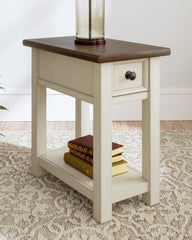 Luxury Living Gallery - Ashley Furniture - Bolanburg Chairside End Table - Chair Side End Table / Two-tone - T637-107
