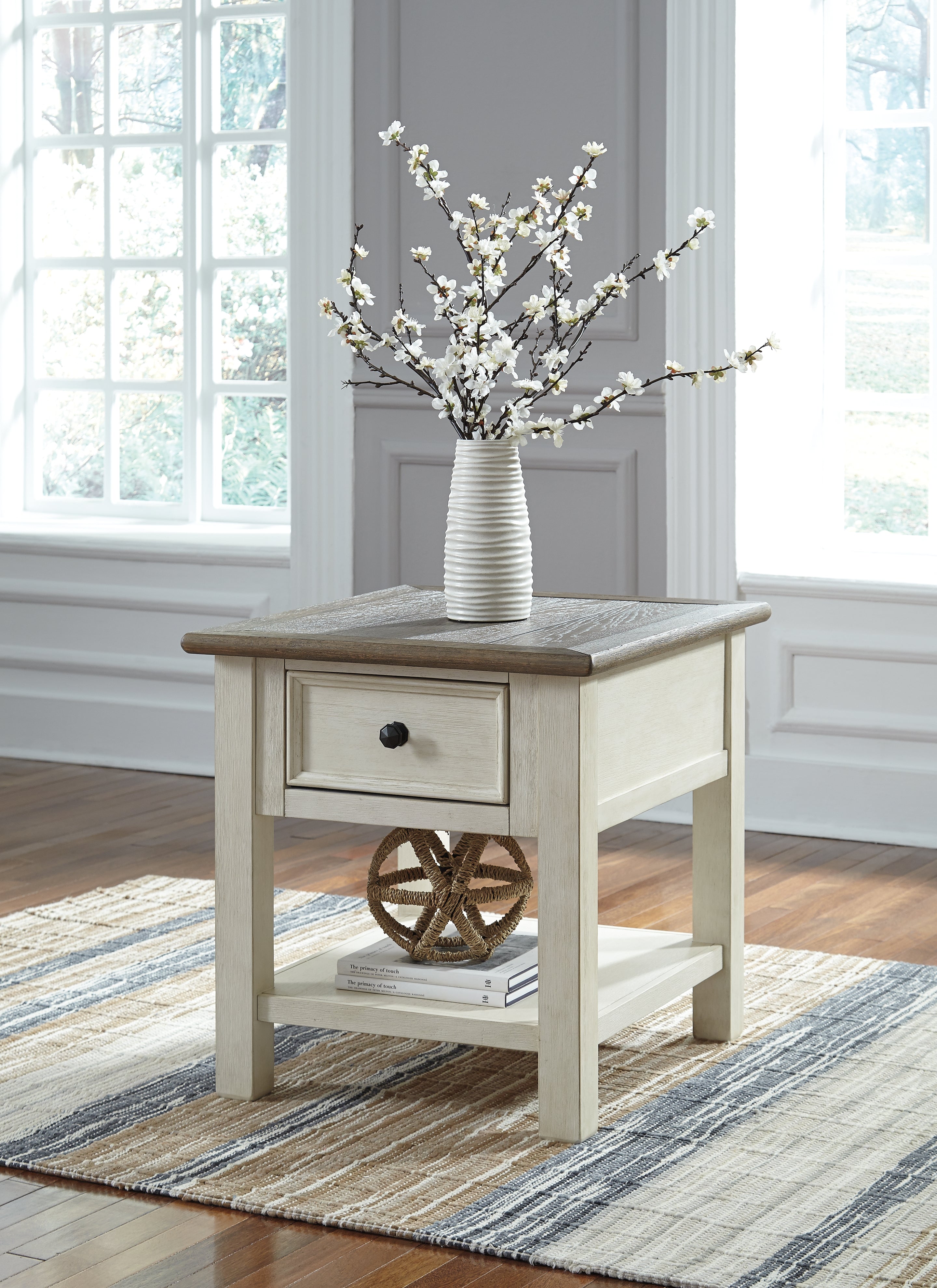 Luxury Living Gallery - Ashley Furniture - Bolanburg End Table - Rectangular End Table / Two-tone - T637-3