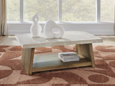 Luxury Living Gallery - Ashley Furniture - Brendalhouse Coffee Table - Rectangular Cocktail Table / Light Brown - T642-1