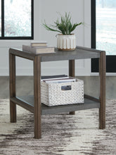 Luxury Living Gallery - Ashley Furniture - Kallenny End Table - Rectangular End Table / Brown/Gray - T669-3