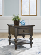 Luxury Living Gallery - Ashley Furniture - Veramond End Table - Square End Table / Dark Brown - T694-2