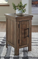 Luxury Living Gallery - Ashley Furniture - Moriville Chairside End Table - Chair Side End Table / Grayish Brown - T731-7