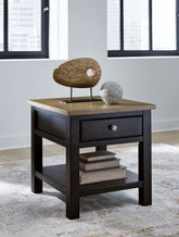 Luxury Living Gallery - Ashley Furniture - Drazmine End Table - Rectangular End Table / Brown - T734-3