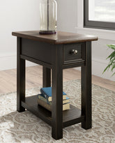 Luxury Living Gallery - Ashley Furniture - Tyler Creek Chairside End Table - Chair Side End Table / Grayish Brown/Black - T736-107