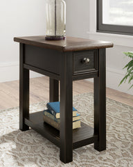 Luxury Living Gallery - Ashley Furniture - Tyler Creek Chairside End Table - Chair Side End Table / Grayish Brown/Black - T736-107