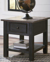 Luxury Living Gallery - Ashley Furniture - Tyler Creek End Table - Rectangular End Table / Grayish Brown/Black - T736-3