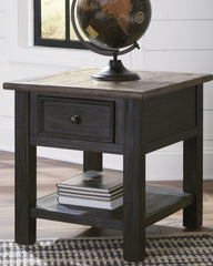 Luxury Living Gallery - Ashley Furniture - Tyler Creek End Table - Rectangular End Table / Grayish Brown/Black - T736-3