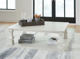 Luxury Living Gallery - Ashley Furniture - Arlendyne Coffee Table - Rectangular Cocktail Table / Antique White - T747-1