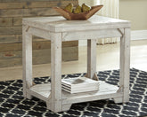 Luxury Living Gallery - Ashley Furniture - Fregine End Table - Rectangular End Table / Whitewash - T755-3
