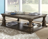 Luxury Living Gallery - Ashley Furniture - Johnelle Coffee Table - Rectangular Cocktail Table / Gray - T776-1