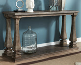 Luxury Living Gallery - Ashley Furniture - Johnelle Sofa Table - Sofa Table / Gray - T776-4