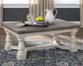 Luxury Living Gallery - Ashley Furniture - Havalance Coffee Table - Rectangular Cocktail Table / Gray/White - T814-1