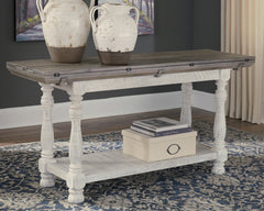 Luxury Living Gallery - Ashley Furniture - Havalance Sofa/Console Table - Flip Top Sofa Table / Gray/White - T814-4