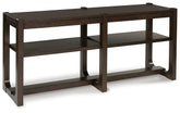 Luxury Living Gallery - Ashley Furniture - Breckington Sofa Table - Sofa Table / Dark Brown - T856-4