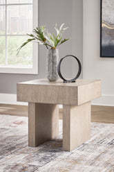 Luxury Living Gallery - Ashley Furniture - Jorlaina End Table - Square End Table / Light Grayish Brown - T922-2