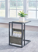 Luxury Living Gallery - Ashley Furniture - Freslowe Chairside End Table - Chair Side End Table / Light Brown/Black - T931-107
