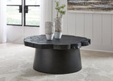 Luxury Living Gallery - Ashley Furniture - Wimbell Coffee Table - Round Cocktail Table / Black - T970-8