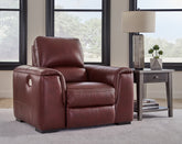 Luxury Living Gallery - Ashley Furniture - Alessandro Living Room - PWR Recliner/ADJ Headrest / Garnet - U2550113