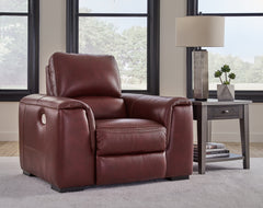 Luxury Living Gallery - Ashley Furniture - Alessandro Living Room - PWR Recliner/ADJ Headrest / Garnet - U2550113