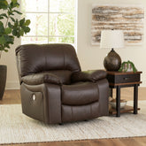 Luxury Living Gallery - Ashley Furniture - Leesworth Living Room - Power Rocker Recliner / Ocean - U4380998