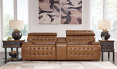 Luxury Living Gallery - Ashley Furniture - Temmpton Sectional - 6-Piece Power Reclining Sectional / Chocolate - U92708S5