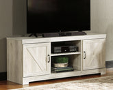Luxury Living Gallery - Ashley Furniture - Bellaby TV Stand - 63" / Whitewash - W331-68