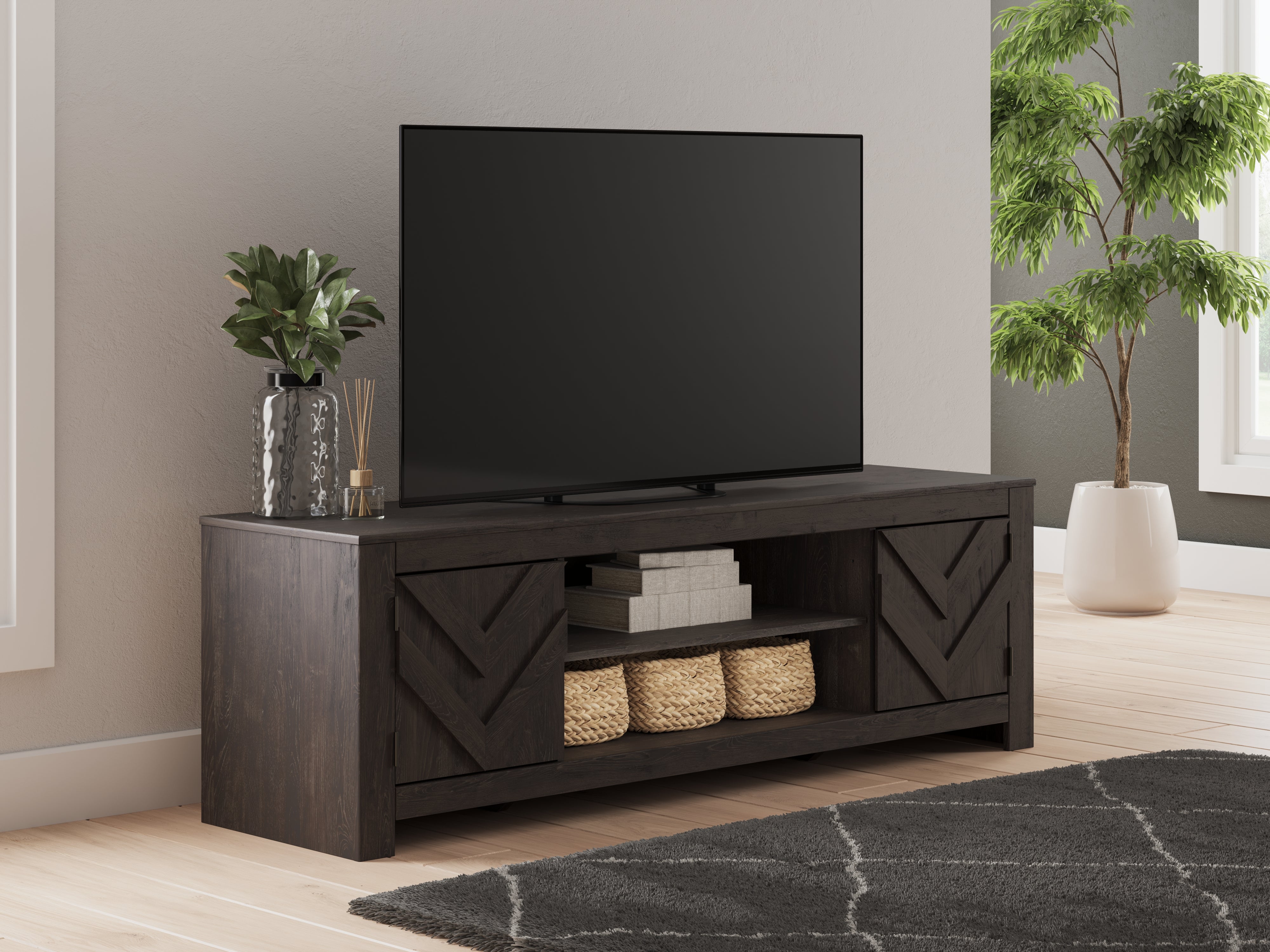 Luxury Living Gallery - Ashley Furniture - Cayboni TV Stand - 71" / Whitewash - W3788-68