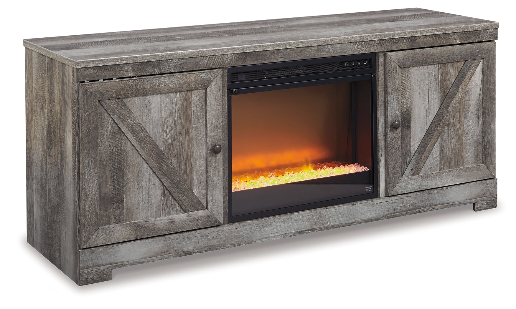 Luxury Living Gallery - Ashley Furniture - Wynnlow 63" TV Stand with Electric Fireplace - 63" TV Stand with Electric Fireplace / Gray - W440W4