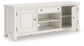 Luxury Living Gallery - Ashley Furniture - Robbinsdale 72" TV Stand - 72" / Antique White - W742-68