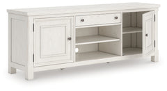 Luxury Living Gallery - Ashley Furniture - Robbinsdale 72" TV Stand - 72" / Antique White - W742-68