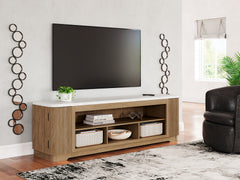 Luxury Living Gallery - Ashley Furniture - Camdill 80" TV Stand - 80" / Light Brown - W808-68