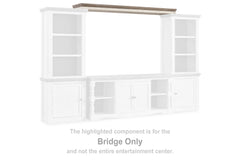 Luxury Living Gallery - Ashley Furniture - Havalance Entertainment Center - Bridge / Two-tone - W814-35