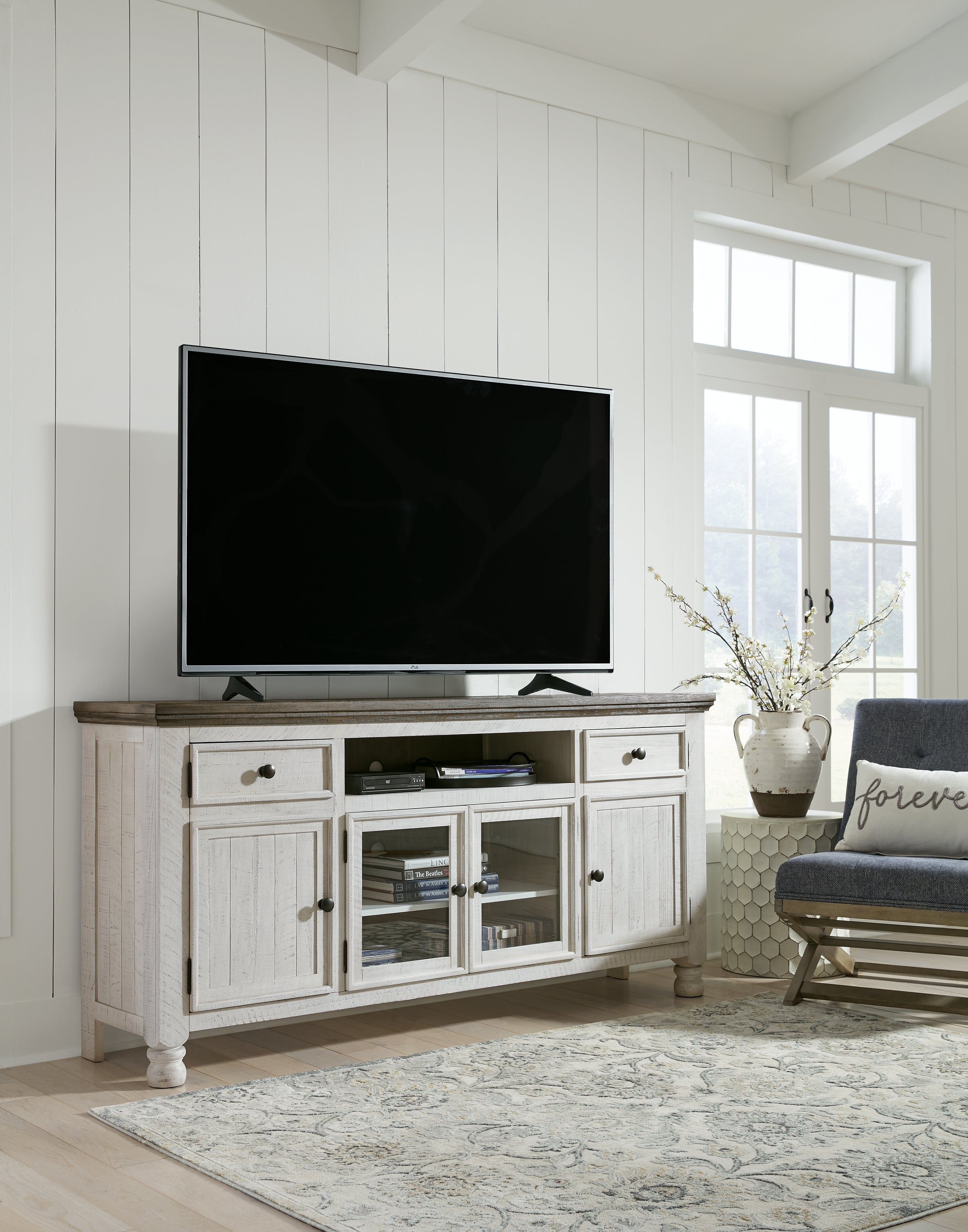 Luxury Living Gallery - Ashley Furniture - Havalance TV Stand - TV Stand / Two-tone - W814-68