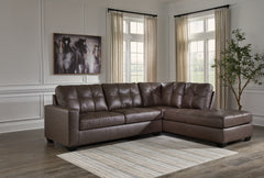 Luxury Living Gallery - Ashley Furniture - Barlin Mills Sectional - RAF 2-Piece Sectional with Chaise / Carbon - 17004S1