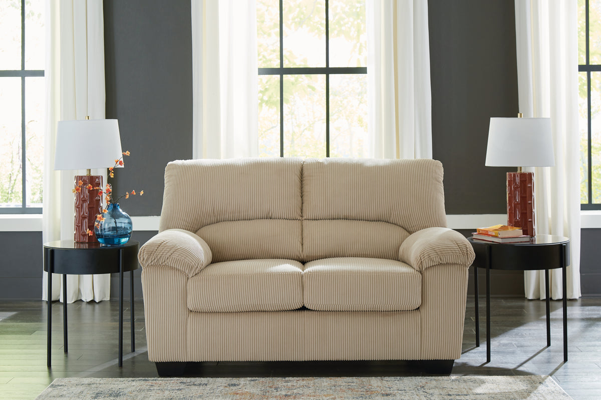 Luxury Living Gallery - Ashley Furniture - SimpleJoy Living Room - Loveseat / Navy - 2420535