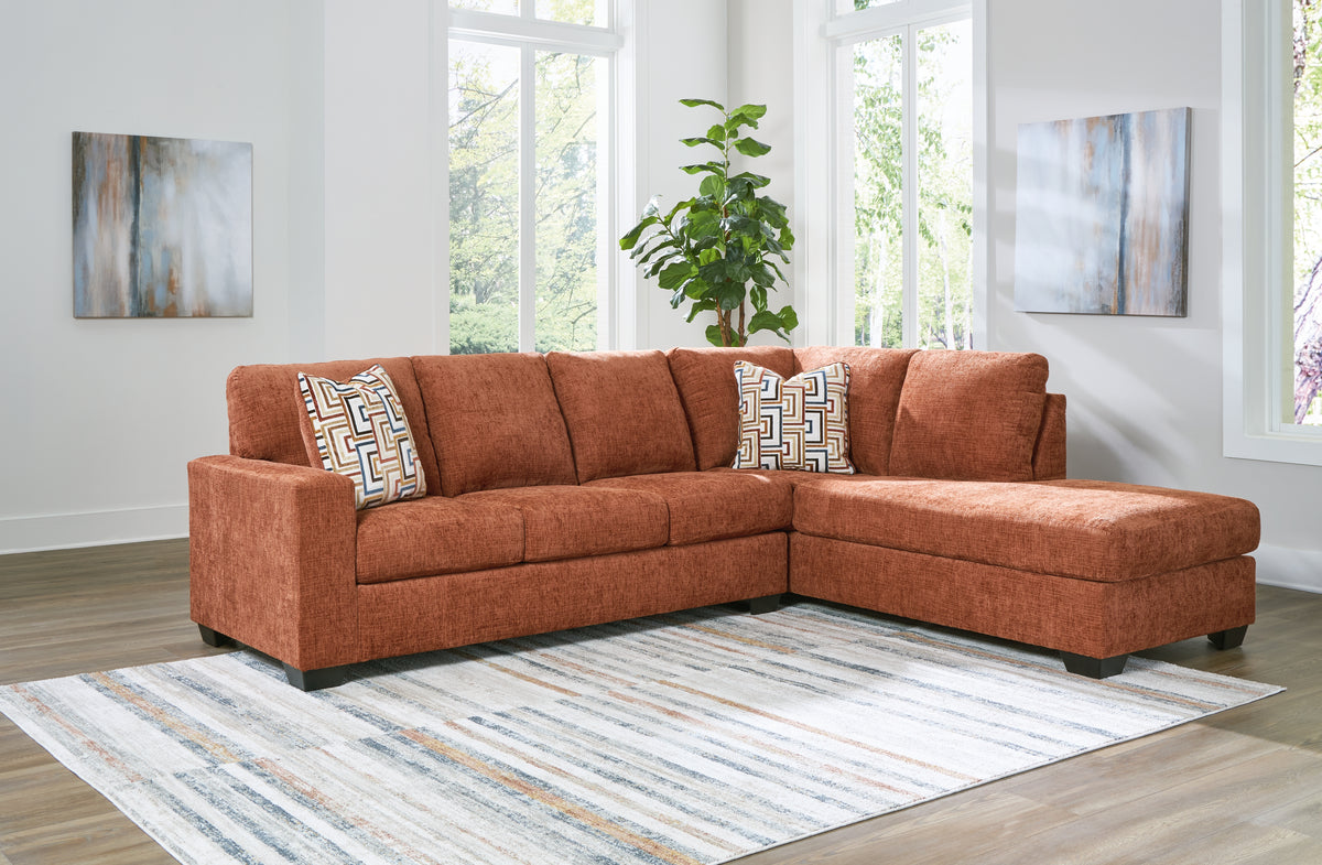 Luxury Living Gallery - Ashley Furniture - Aviemore Sectional - LAF 2-Piece Sectional with Chaise / Stone - 24305S2