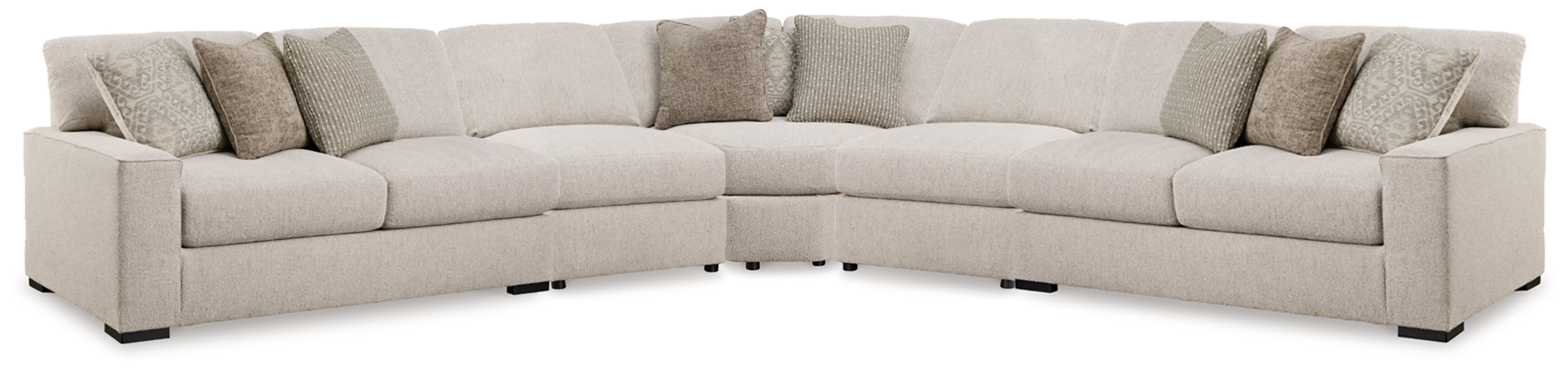 Luxury Living Gallery - Ashley Furniture - Ballyton Sectional - RAF 5-Piece Sectional / Sand - 25102S3