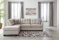 Luxury Living Gallery - Ashley Furniture - Mahoney Sectional - RAF 2-Piece Sleeper Sectional with Chaise / Pebble - 31004S3