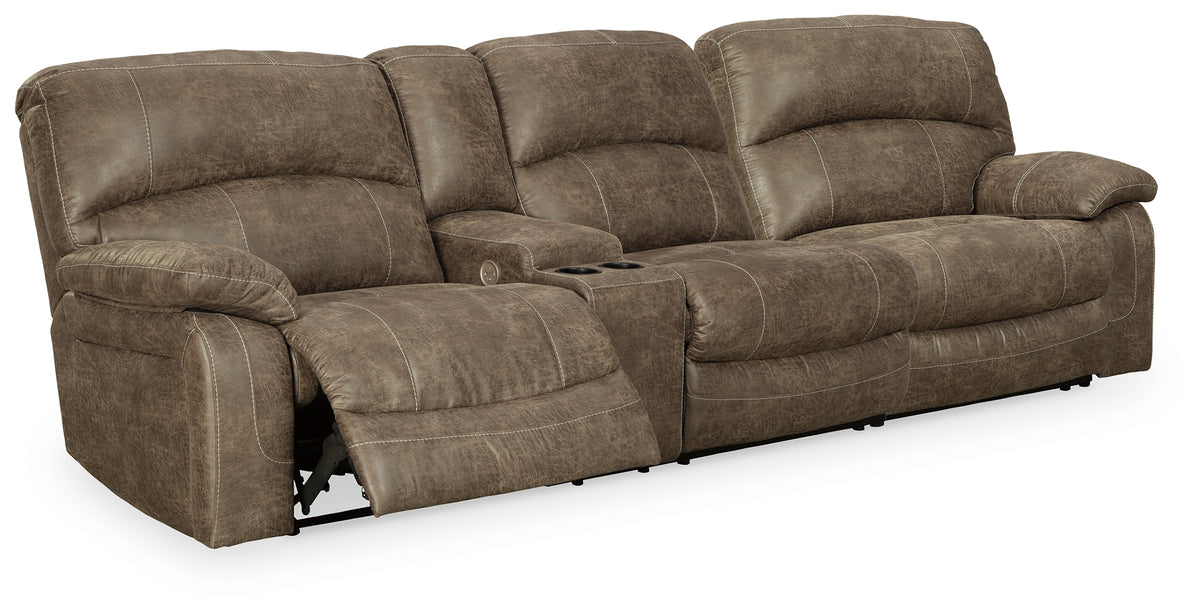 Luxury Living Gallery - Ashley Furniture - Segburg Sectional - 2-Piece Power Reclining Sectional Sofa / Driftwood - 34303S1