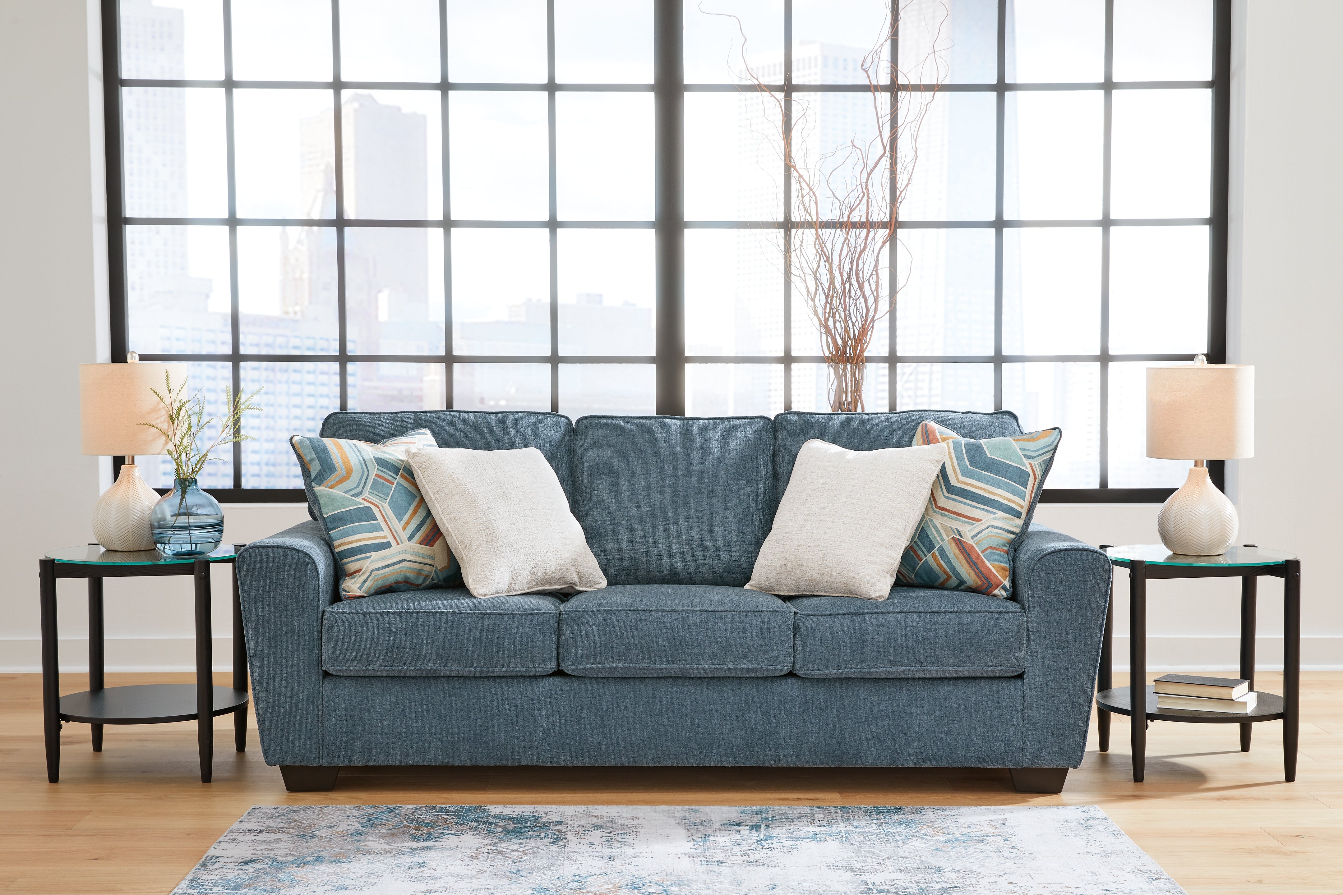 Luxury Living Gallery - Ashley Furniture - Cashton Living Room - Sofa / Blue - 4060538