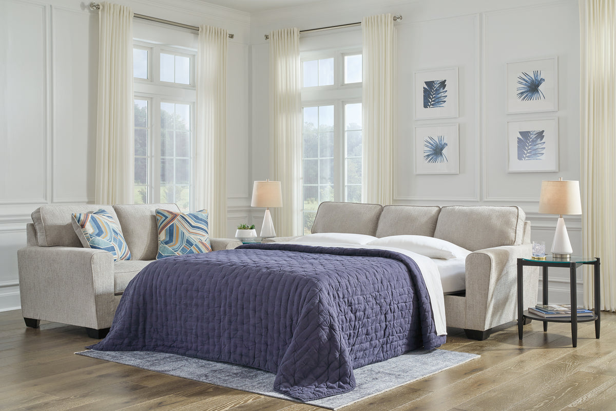 Luxury Living Gallery - Ashley Furniture - Cashton Living Room - Queen Sofa Sleeper / Blue - 4060539