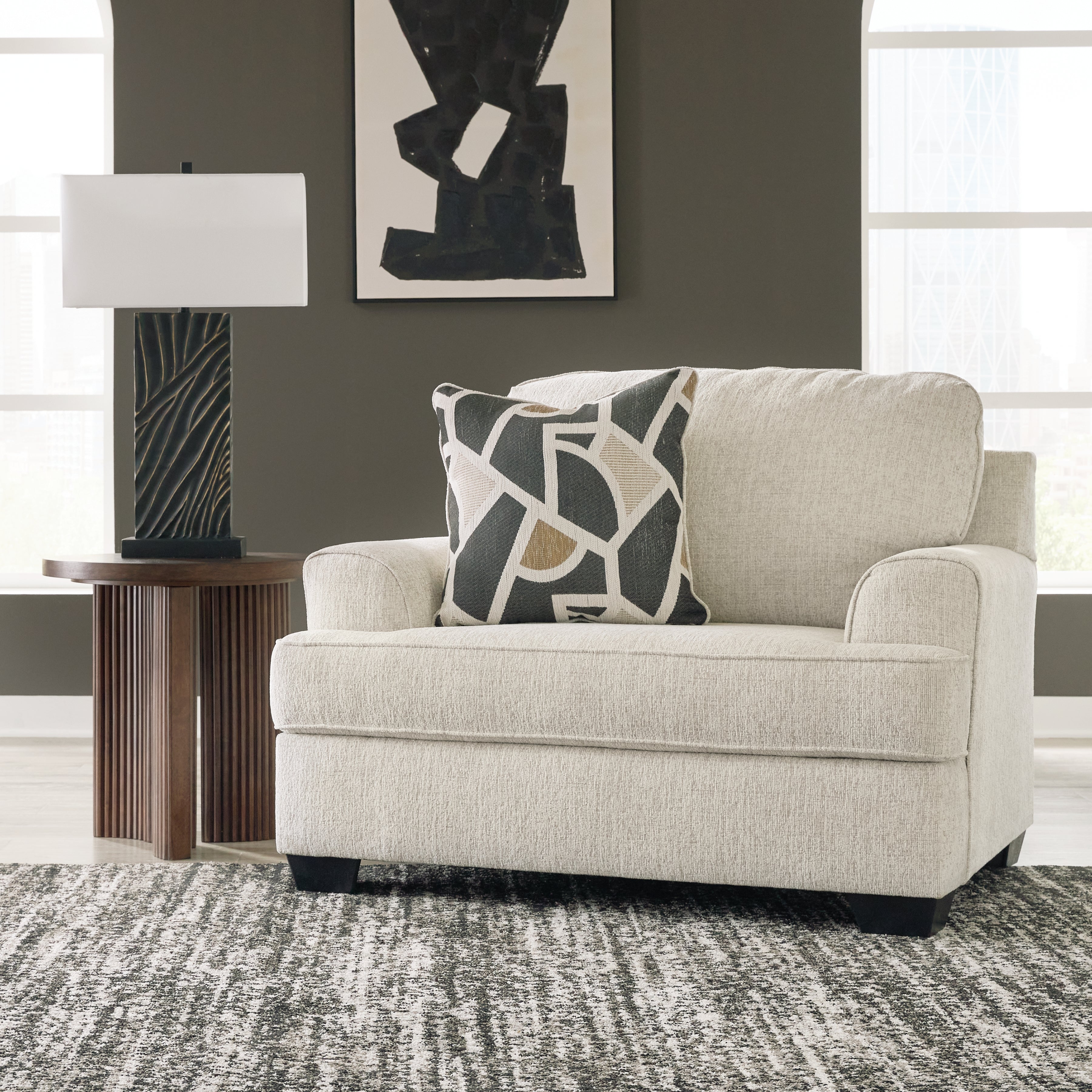 Luxury Living Gallery - Ashley Furniture - Heartcort Living Room - Chair and a Half / Quartz - 4460423