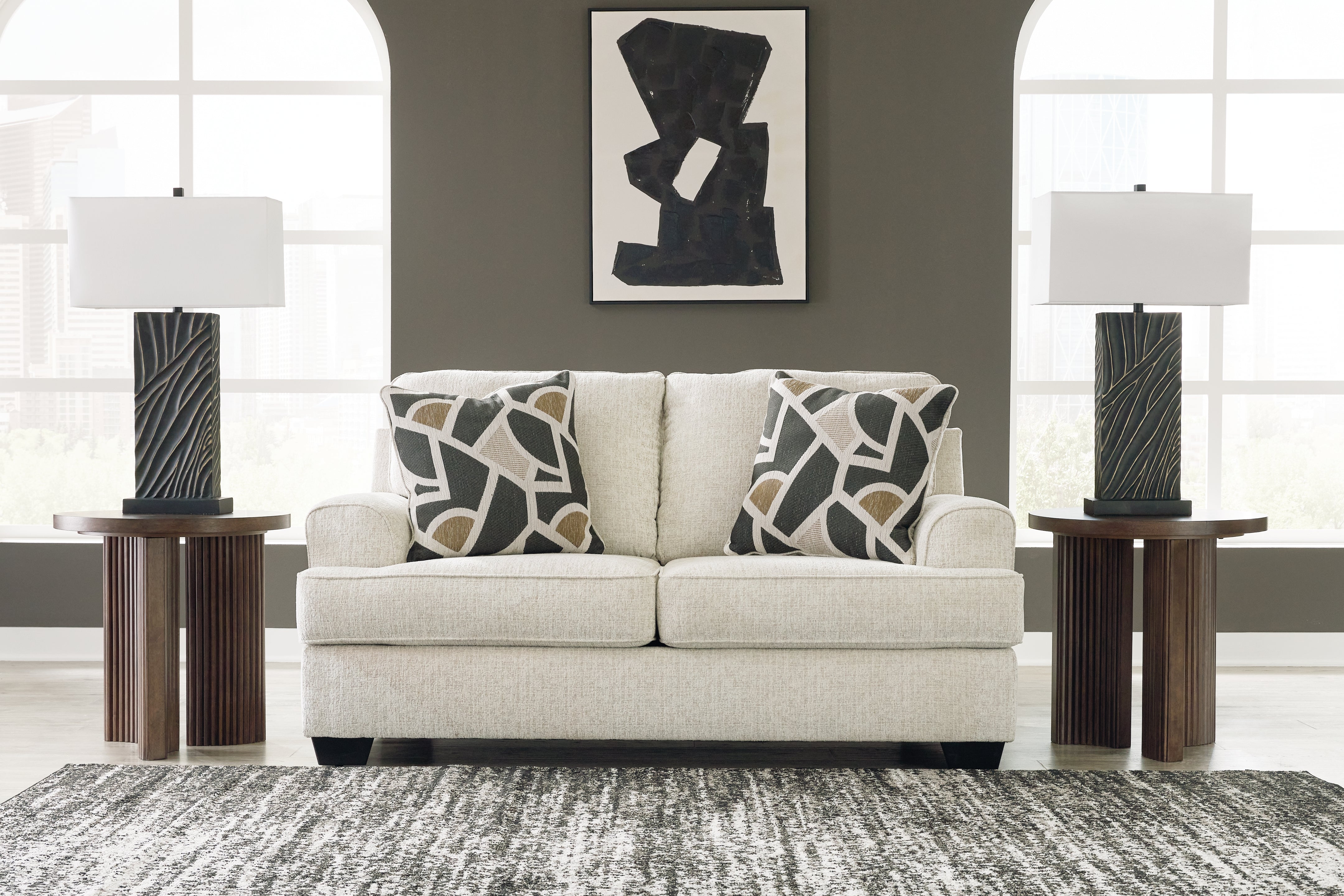 Luxury Living Gallery - Ashley Furniture - Heartcort Living Room - Loveseat / Quartz - 4460435