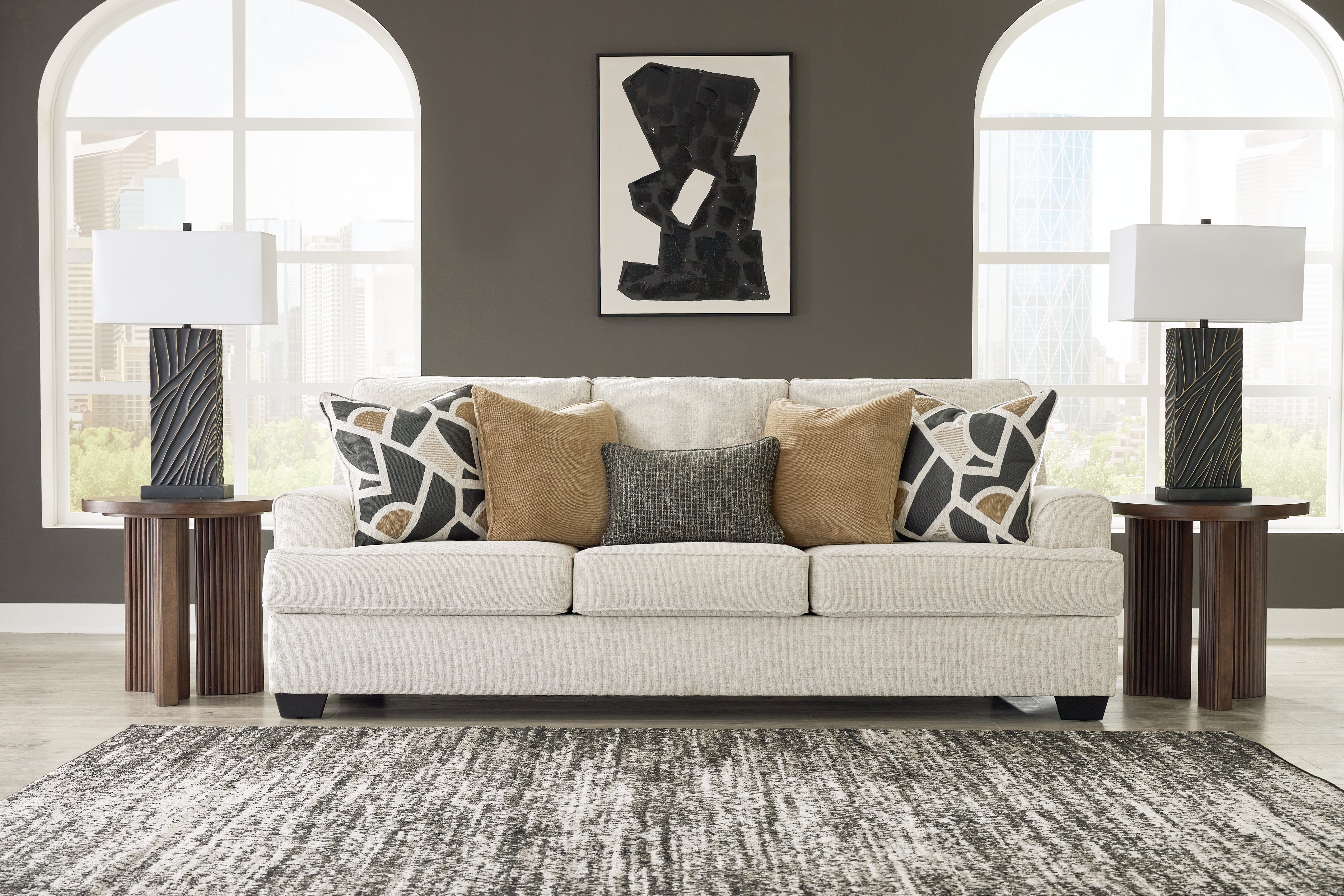 Luxury Living Gallery - Ashley Furniture - Heartcort Living Room - Sofa / Quartz - 4460438