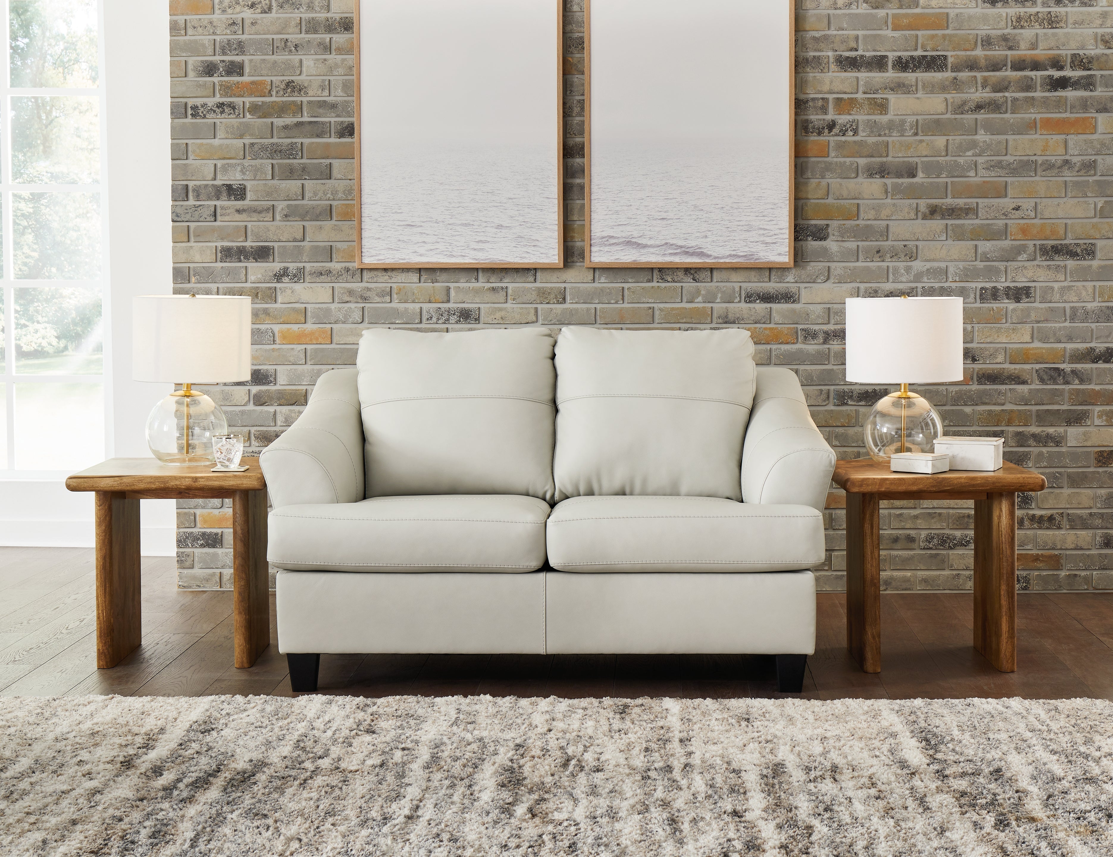 Luxury Living Gallery - Ashley Furniture - Genoa Living Room - Loveseat / Coconut - 4770435