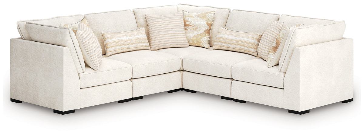 Luxury Living Gallery - Ashley Furniture - Donelson Creek Sectional - 5-Piece Sectional / Vanilla - 48002S1