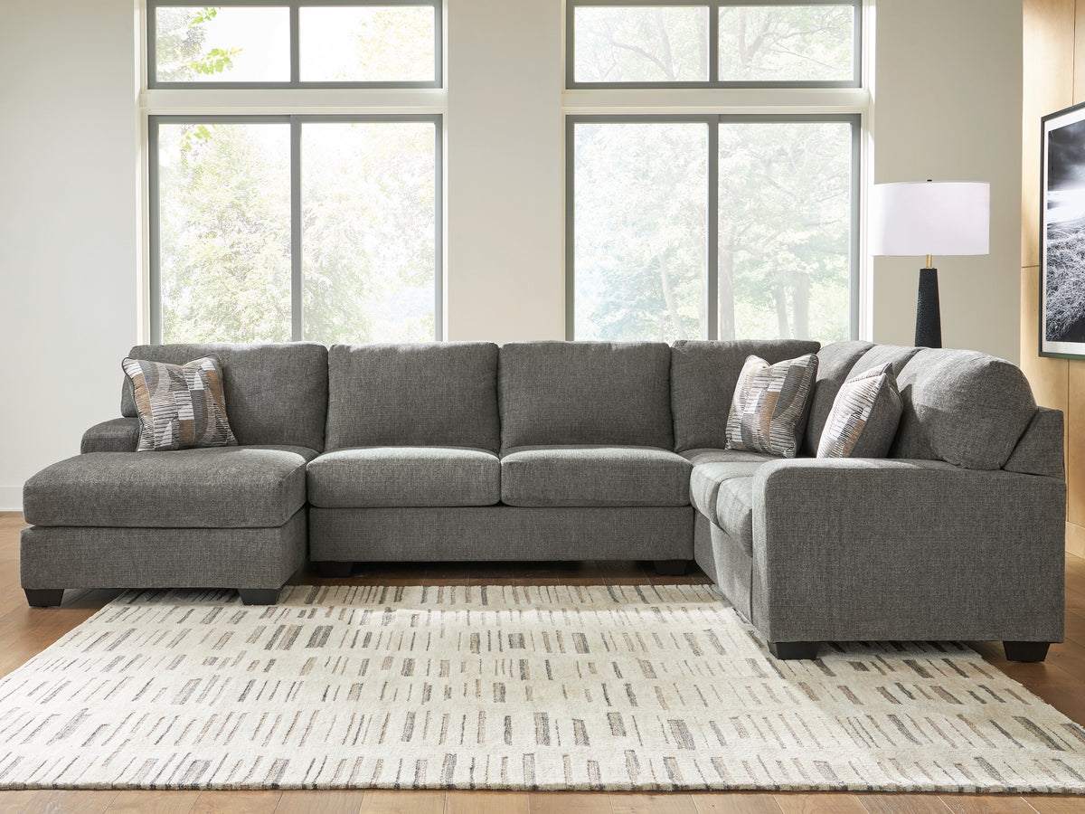 Luxury Living Gallery - Ashley Furniture - Clarington Sectional - RAF 3-Piece Sectional with Chaise - PC48405S1