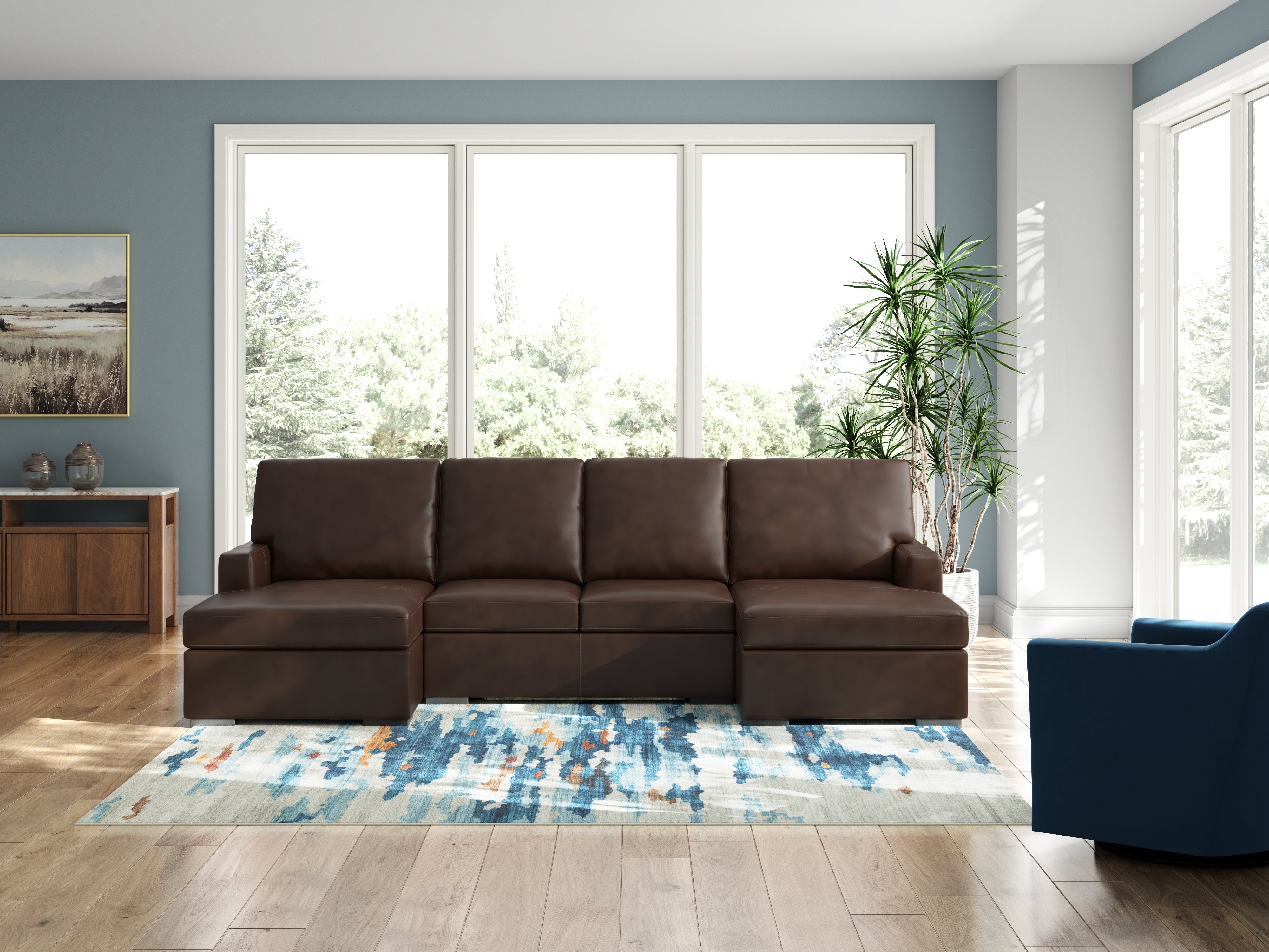 Luxury Living Gallery - Ashley Furniture - McDowlan Sectional - RAF 3-Piece Sectional with Double Chaise / Coffee - PC48504S3
