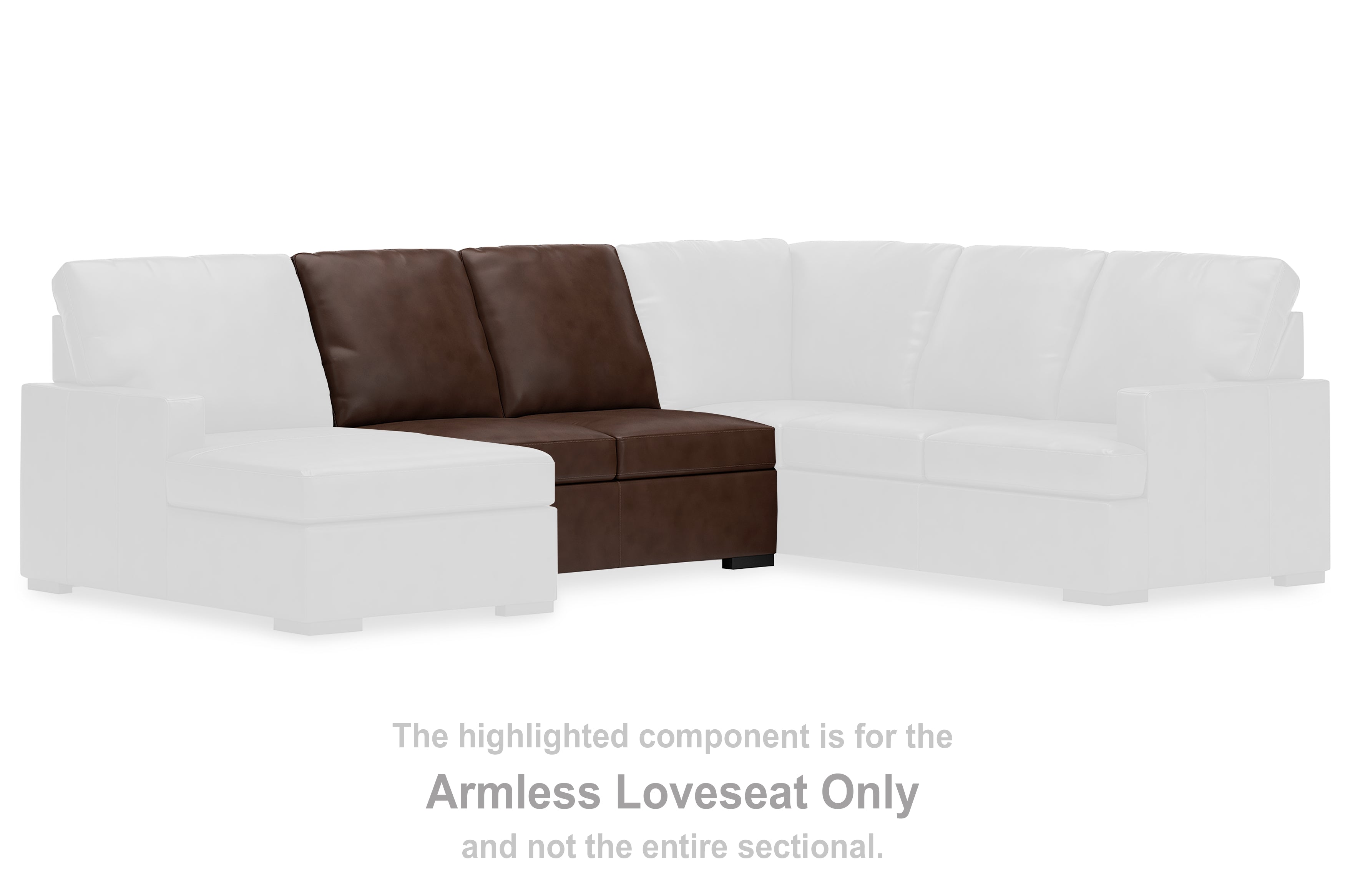 Luxury Living Gallery - Ashley Furniture - McDowlan Sectional - Armless Loveseat / Coffee - PC4850434