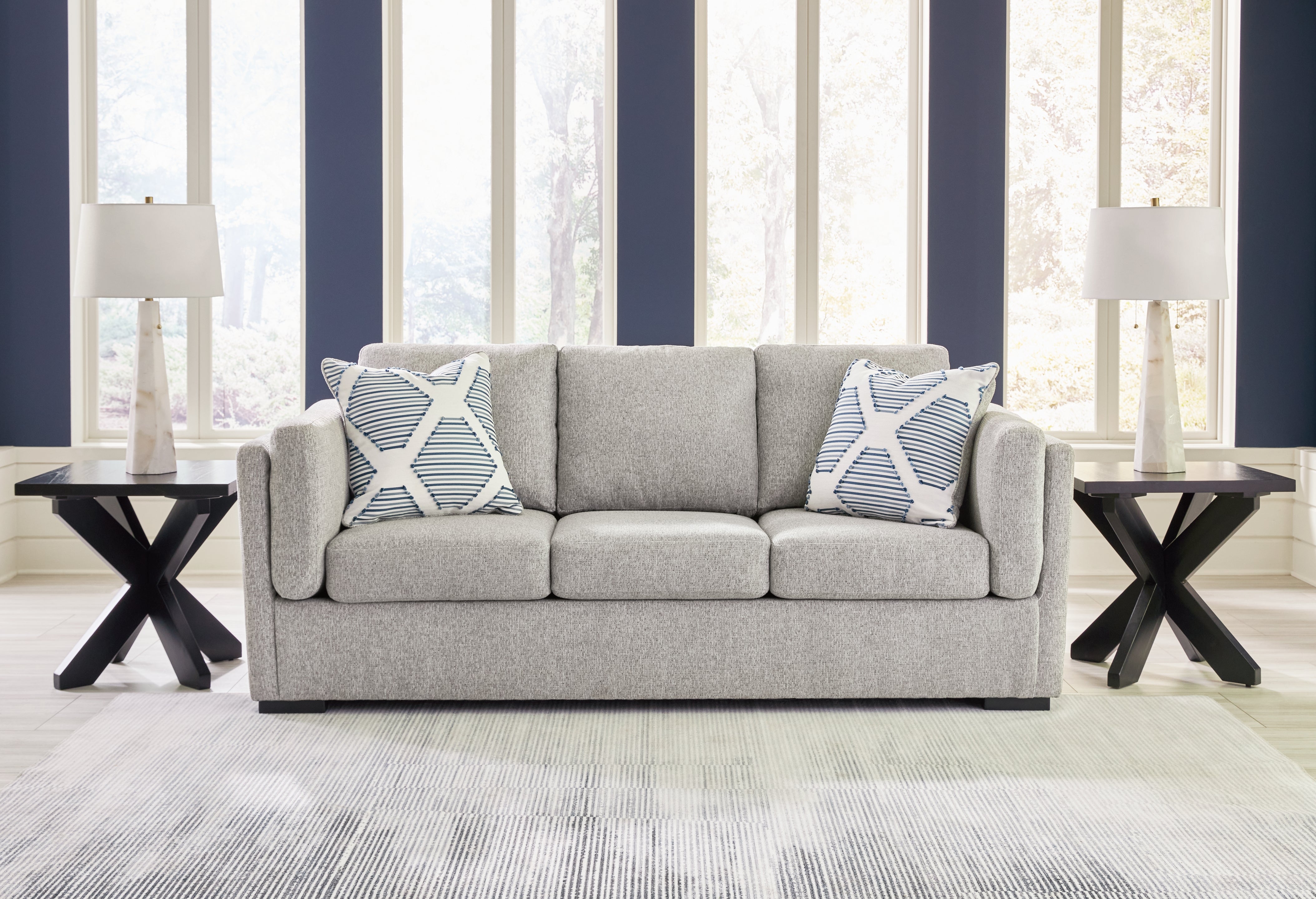Luxury Living Gallery - Ashley Furniture - Evansley Living Room - Sofa / Pewter - 5450338